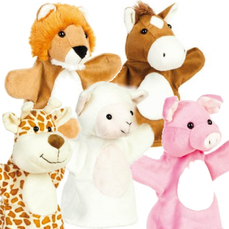 Dieren 2 - voordeelset Poppenkastpoppen