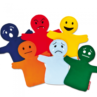   Emotie - Handpoppen - leert kinderen hun emotie te tonen