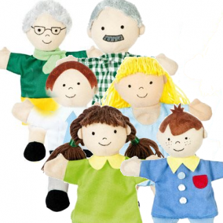 Familie - voordeelset Poppenkastpoppen
