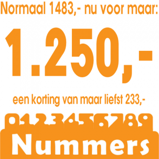 Kastenwand 1 - Nummers kinderopvang meubilair