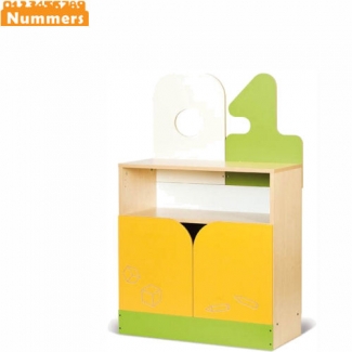 Kastenwand 1 - Nummers kinderopvang meubilair