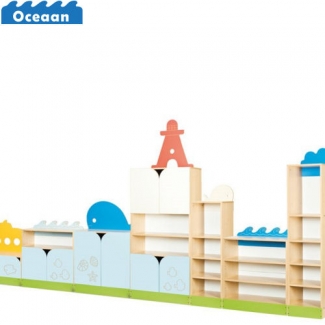 Kastenwand 1 - Oceaan kinderopvang meubels