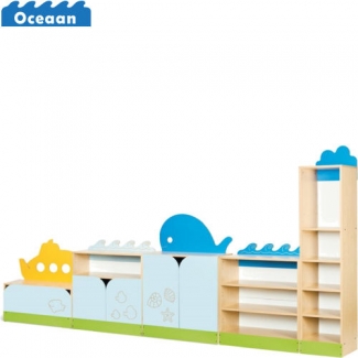Kastenwand 2 - Oceaan kinderopvang meubels