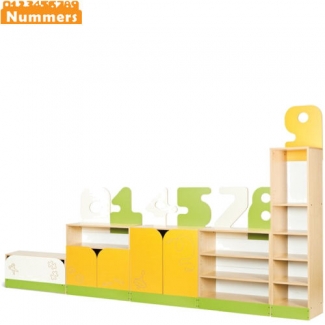 Kastenwand 2- Nummers kinderopvang meubilair