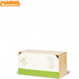 Kastenwand 2- Nummers kinderopvang meubilair