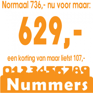 Kastenwand 3 - Nummers kinderopvang meubilair