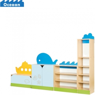 Kastenwand 3 - Oceaan kinderopvang meubels