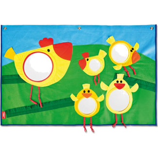 Kippetjes met spiegels - Wandkleed