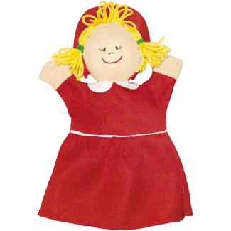 Rood kapje - Poppenkastpop van Rybka