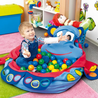 Speelkussen Hippo met ballenbakballen
