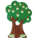    Vier Seizoenen Boom - Wandkleed