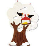    Vier Seizoenen Boom - Wandkleed