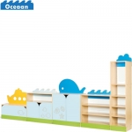 Kastenwand 2 - Oceaan kinderopvang meubels