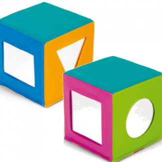 Foam dobbelsteen met spiegels