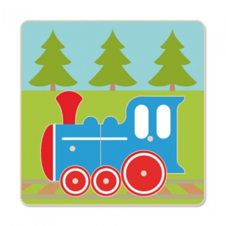 Treintje - RYBKA knoppuzzel voor jonge kinderen (modern ontwerp)