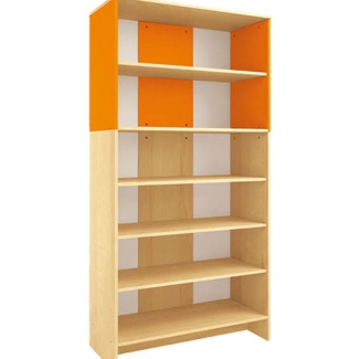  Modern hoge kast - Oranje - Met 2 sets deuren 