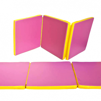  Opvouwbare speelmat | geel-roze