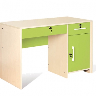 Modern Bureau - Groen - met kastje en lades