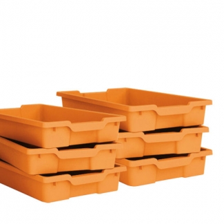 Modern Lades - Oranje - kunststof (ondiep)