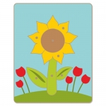 Zonnebloempje - RYBKA knoppuzzel voor jonge kinderen (modern ontwerp)