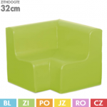  Foam hoekbankje - Zithoogte 32 cm