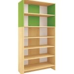  Modern hoge kast - Groen - Met 2 sets deuren 