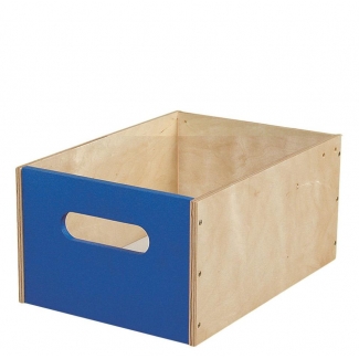 Classic hoge houten lade - blauw