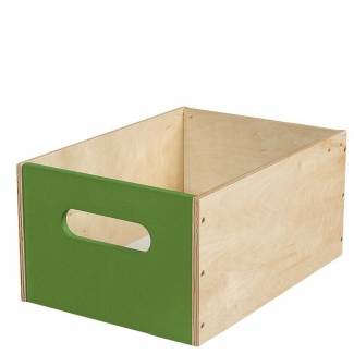Classic hoge houten lade - groen