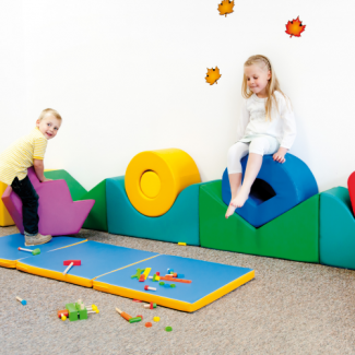 Bloementuin - foam blokken speelhoek