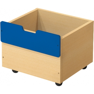 Classic kist op wielen - blauw - S  x 2