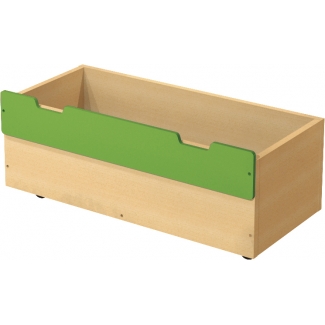 Classic kist op wielen - groen - L