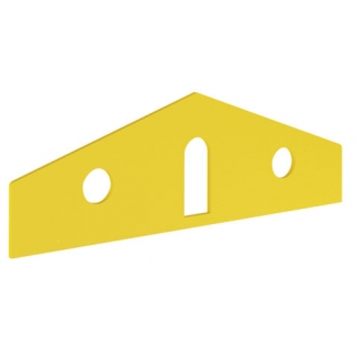 Classic opzetstuk huis - geel