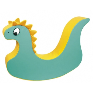 Schommeldier draak van Foam en kunstleer