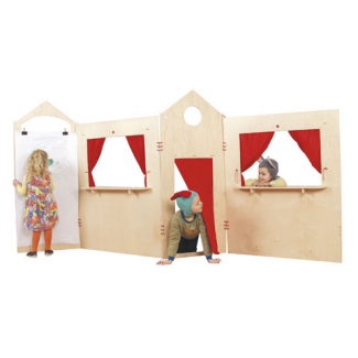 Groot houten speelhuis uit Screens