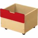 Classic kist op wielen - rood - S  x 2