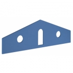 Classic opzetstuk huis - blauw