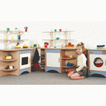 Speelkeuken met wasmachine - Wolk