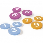 Ronde foam poefjes Nummers