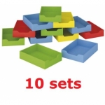 Zon lage kartonnen lades x 10