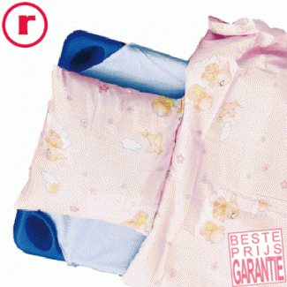   Set Compleet - speciaal voor stapelbare rustbedjes (roze)