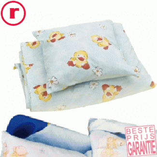  Reserve bedset voor stapelbare rustbedjes (blauw)