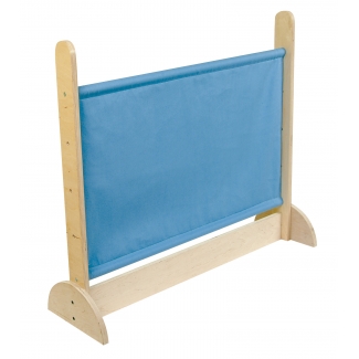 Blauwe lage scheidingswand 'uni screen'