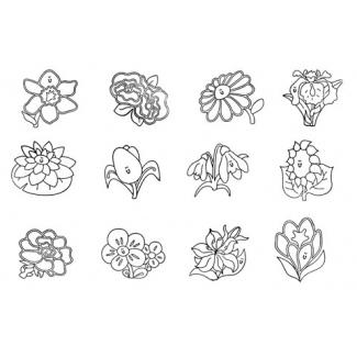 Bloemen  stempels