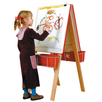   Opklapbare schildersezel voor 2 kinderen