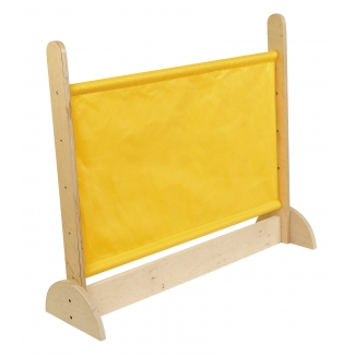 Gele lage scheidingswand 'uni screen'