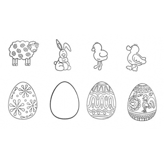 Pasen thema stempels