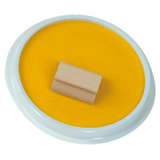 Stempelkussen - geel