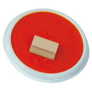 Stempelkussen - rood