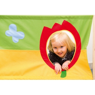 Lage screen scheidingswand 'Tulp'