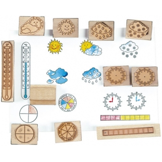 Weer en tijd stempels